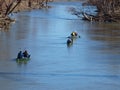 Canoe Adventure Down The Trinity River Royalty Free Stock Photo