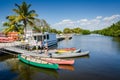 Canoe Dock - Biscayne National Park - Florida Royalty Free Stock Photo