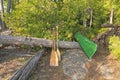 Canoe Dock in the Wilds Royalty Free Stock Photo