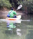 Canoe drifting in wanrong,laos