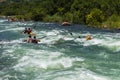 Canoe Dusi Race River Rapids Action