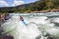 Canoe Dusi Race River Rapids Action