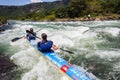 Canoe Dusi Race River Rapids Action Royalty Free Stock Photo