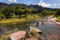 Canoe Dusi Race River Rapids Action Royalty Free Stock Photo