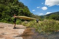 Canoe Dusi Race River Rapids Action Royalty Free Stock Photo