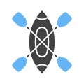 Canoe icon vector image.