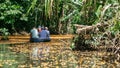 Canoe jungle river ride Royalty Free Stock Photo