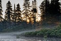 Canoe in Lake, Parc de la Mauricie