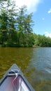 Canoe in lake