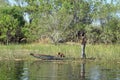 Canoe in the Okavango Delta