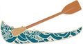 AI-Generated Canoe and Paddle Royalty Free Stock Photo