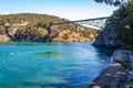 Canoe Pass Bridge Over Deception Pass Waters Royalty Free Stock Photo
