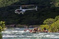 Canoe Race Helicopter Leaders River Rapids Action