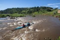 Canoe Race Paddlers Rapids Action