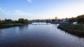 Canoe Race Paddlers River Start Line Royalty Free Stock Photo