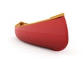 Canoe rendered on white background