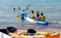 Canoe rental on Lake Michigan Royalty Free Stock Photo