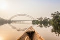 Canoe ride in Africa Royalty Free Stock Photo