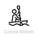 Canoe Slalom sport icons