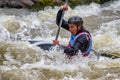 Canoe slalom - water sport Royalty Free Stock Photo