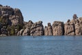 Canoe on Sylvan Lake Royalty Free Stock Photo