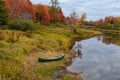 Canoe at Thompson Bay Inlet, Mount Desert Island, Maine