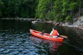 Canoe tripping Royalty Free Stock Photo