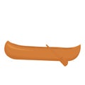 Canoe vector illustration. kayak boat with paddle Royalty Free Stock Photo