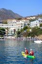 Canoeing at Bali beach, Crete.