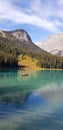 Kayaking Canoeing on Emerald Lake British Columbia Canada Royalty Free Stock Photo
