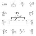 Canoeing icon. Adventure icons universal set for web and mobile