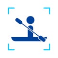 Canoeing icon design