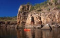 Canoeing at Katherine Gorge Royalty Free Stock Photo