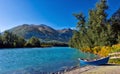 Canoeing on the Kenai River in Alaska Royalty Free Stock Photo