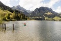 Canoeing on lake Schwarzsee