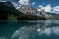 Canoeing and reflection on the Emerald lake