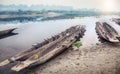 Canoeing safari in Chitwan Royalty Free Stock Photo