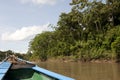 Canoeing In The Tambopata Province Royalty Free Stock Photo