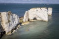 Canoeing at the white cliffs at OLd Harry rocks