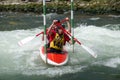 Canoeist in international racing