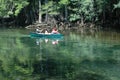 Canoeists_Manatee Royalty Free Stock Photo