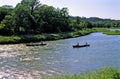 Canoeists on Niobrara River  54867 Royalty Free Stock Photo