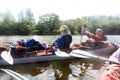 Canoers Royalty Free Stock Photo