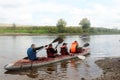 Canoers Royalty Free Stock Photo