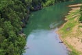 Canoes on the Buffalo National River Royalty Free Stock Photo