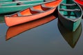 Canoes at Dows Lake in Ottawa Royalty Free Stock Photo