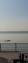 Canoes on river mersey Royalty Free Stock Photo