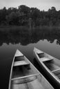Canoes and still waters