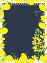 Canola Flowers Frame_eps