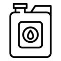 Canola oil bottle icon, outline style Royalty Free Stock Photo